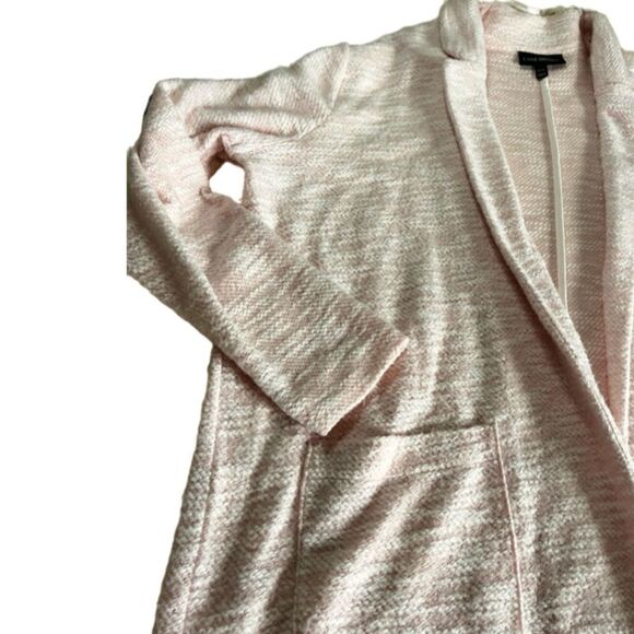 Lane Bryant petal pink open front collared cardigan jacket - Picture 7 of 10